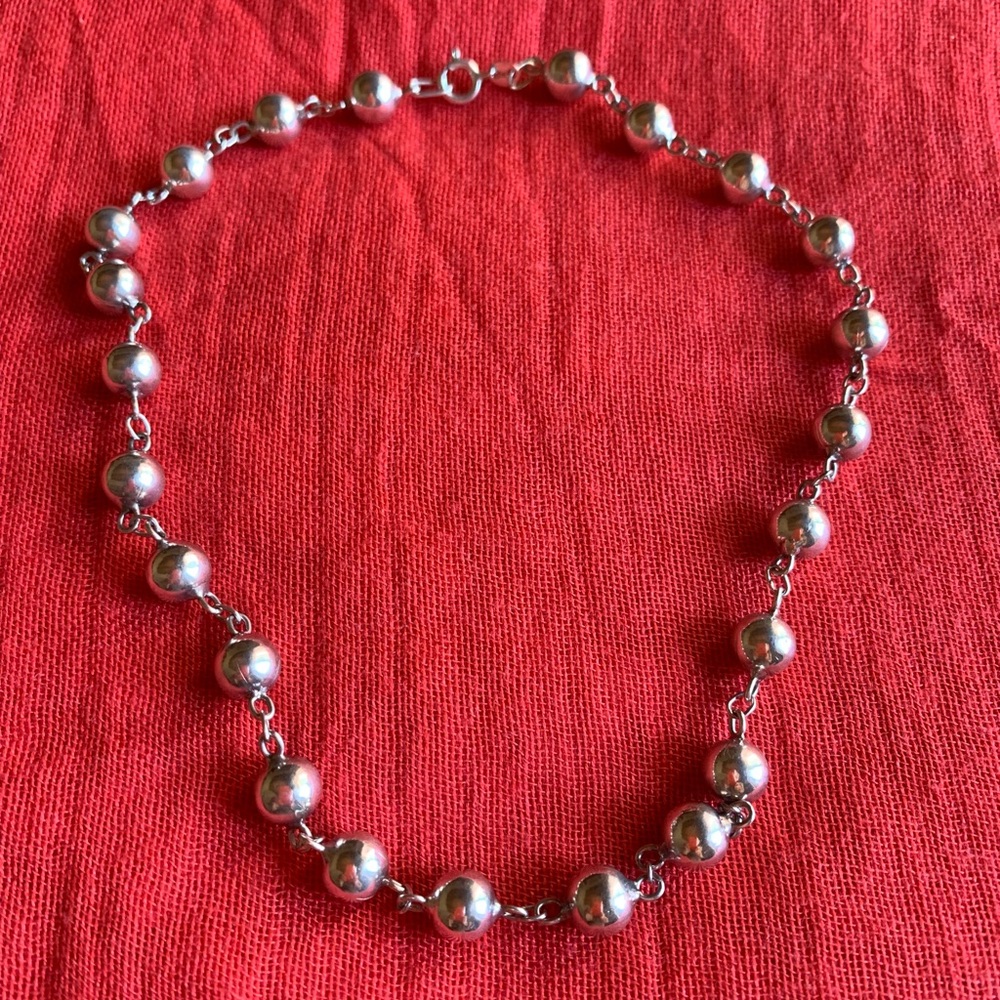 Silver 925 choker necklace